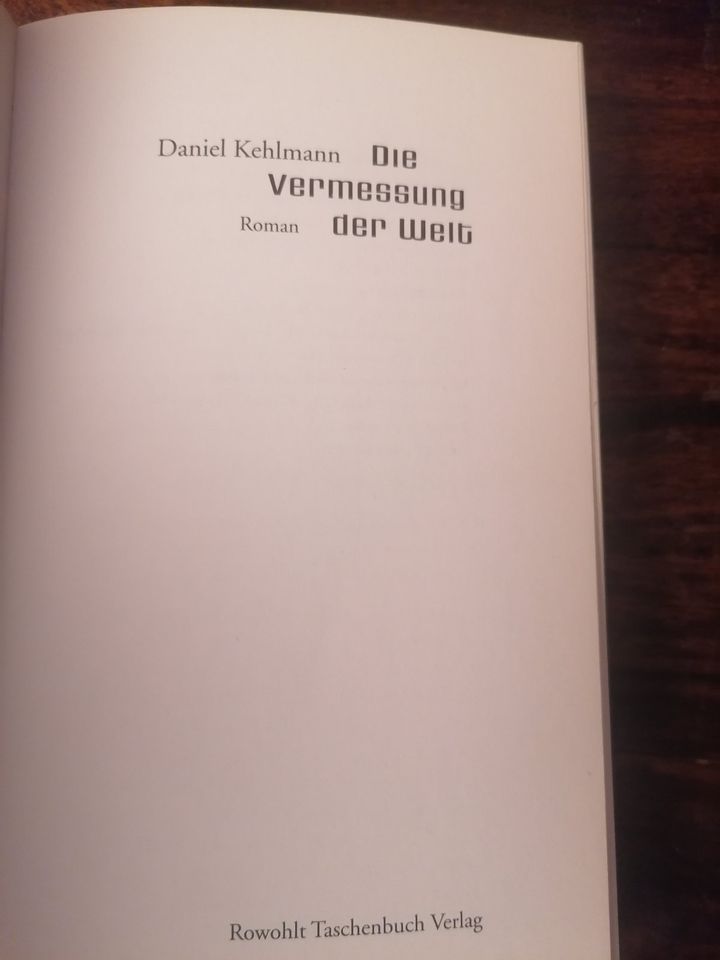 Taschenbuch - Die Vermessung der Welt - Daniel Kehlmann in Rheinbach