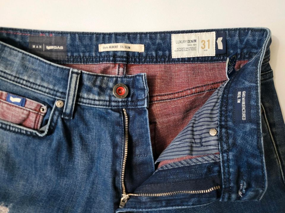 GAS Albert Slim Jeans Hose W31 L32 in Overath