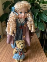 Sammlerpuppe Puppe Porzellan blond Teddy Mantel Locken Bayern - Tapfheim Vorschau