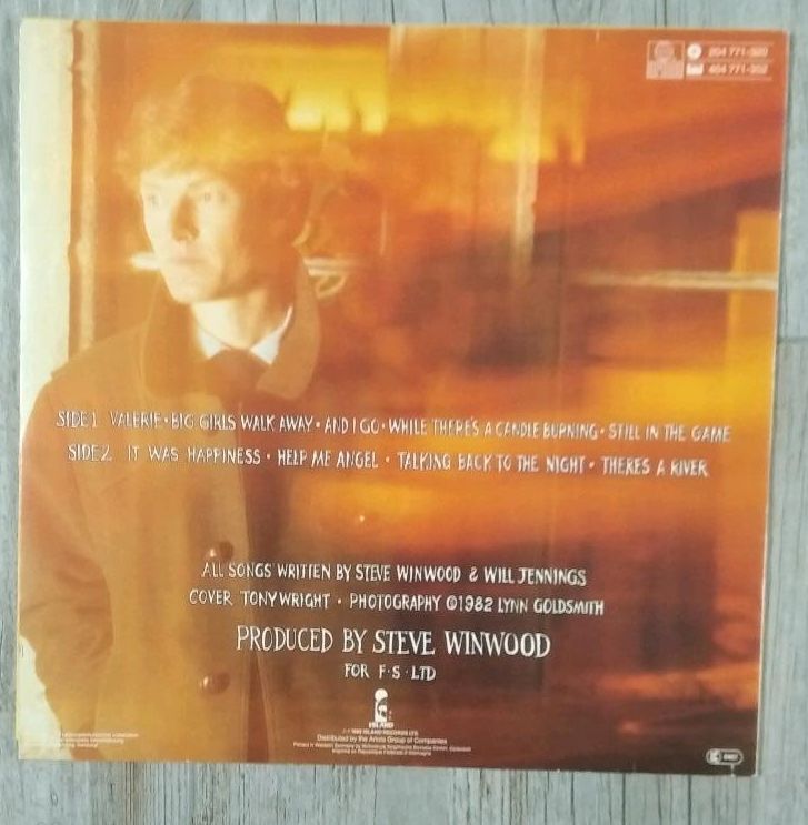 LP Vinyl von Steve Winwood Talking Back to The Night in Gelsenkirchen
