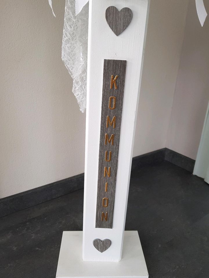 Große Stele, Kommunion, Taufe, Hochzeit Haustürschmuck in Jüchen