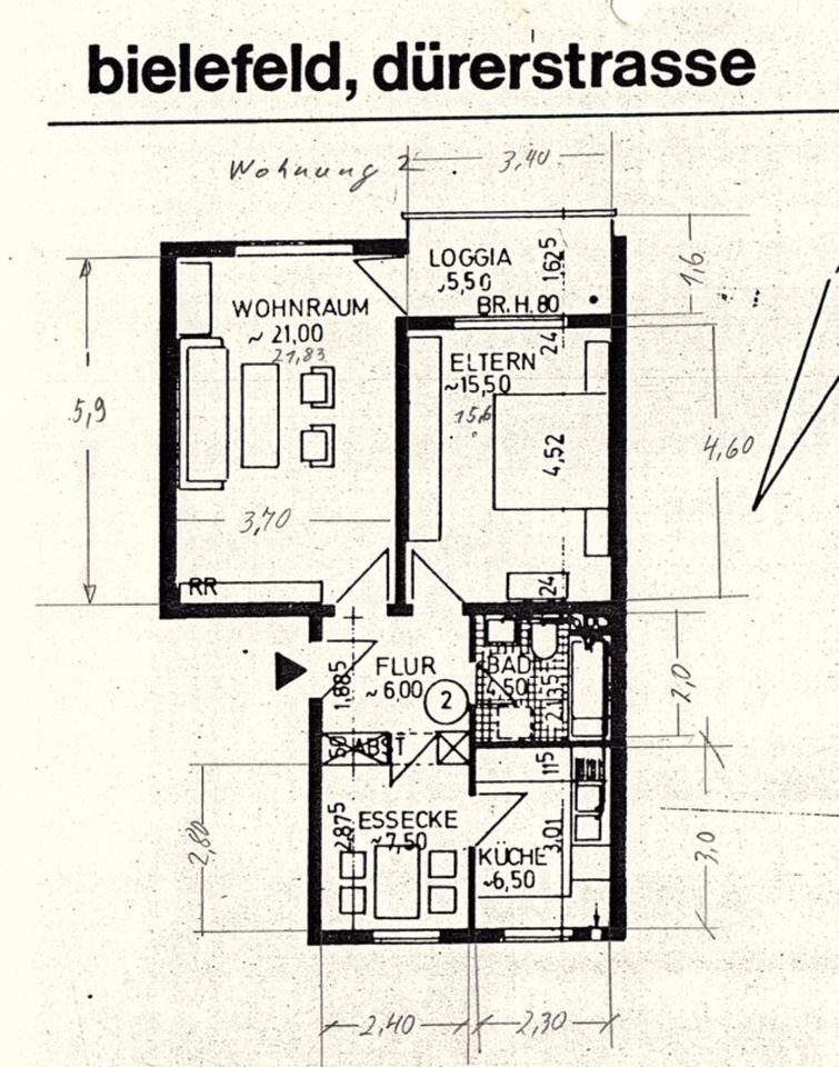 Bielefeld-Gellershagen: Uni-Nähe / 3 Zimmer Wohnung 64m² Erbpacht in Bielefeld