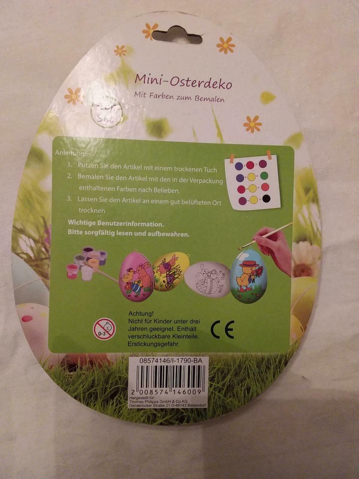 Ostern Set Bemalen Gibs Anhänger neuwertig DIY Mini Deko in Buttstädt