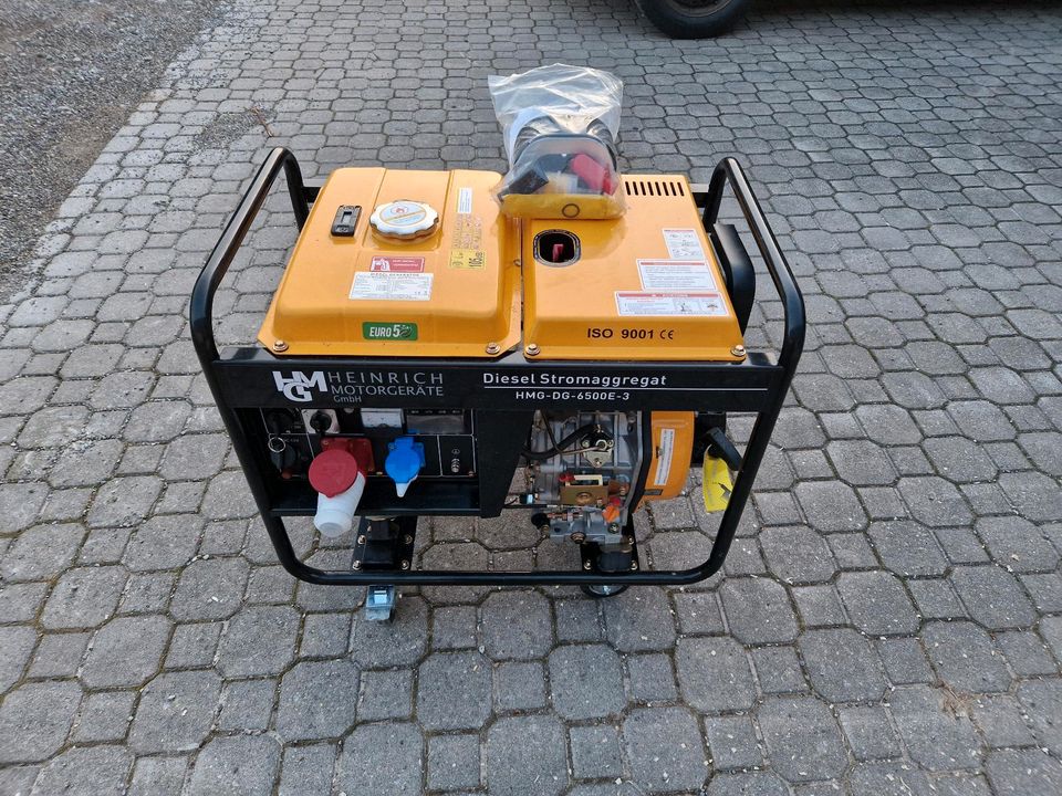 Notstromaggregat Diesel 5500 Watt / 3phasig / 1phasig / 50Hz in Böbing