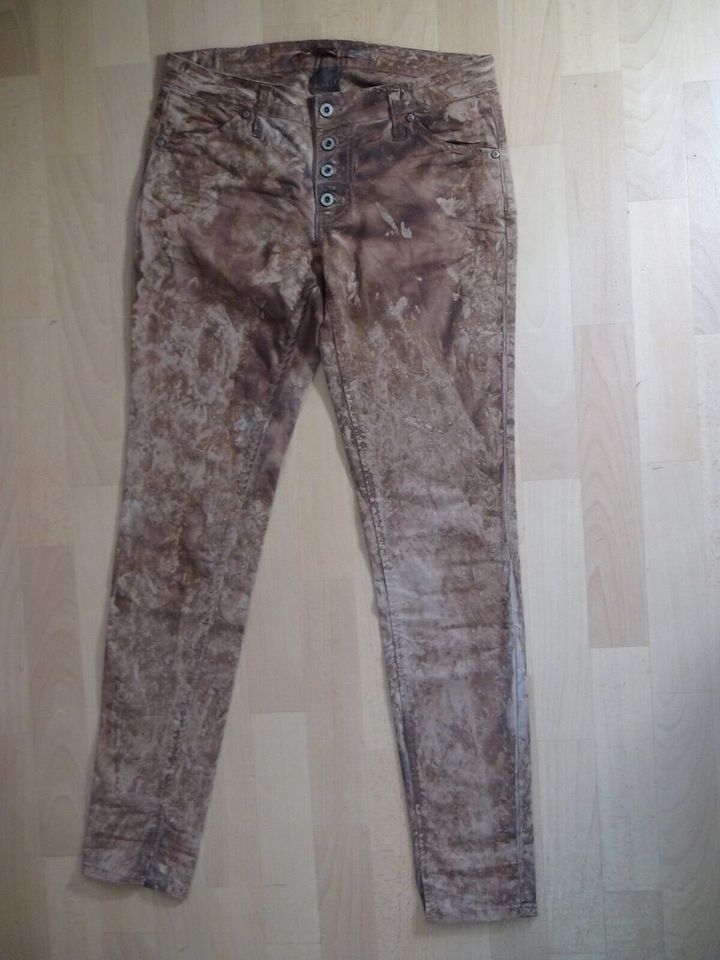 Please Jeans Damen Hose Gr. L stretch  itabacco braun in Schwerin