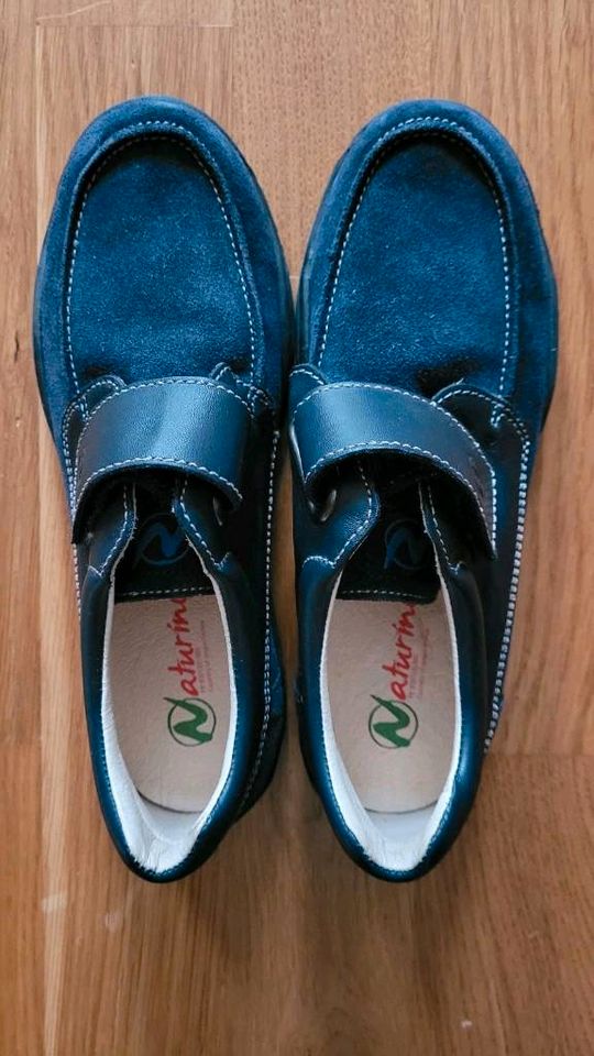 NEU! Naturino Halbschuhe Leder Gr. 35 blau in Langen (Hessen)