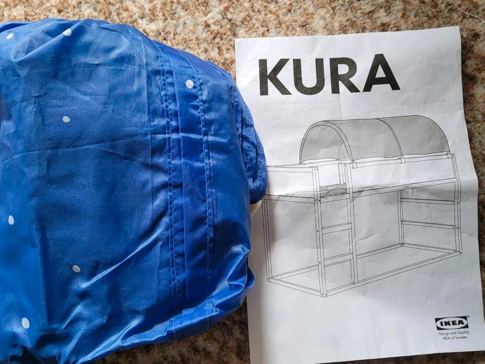 Ikea Kura Baldachin für Hochbett blau in Schwendi