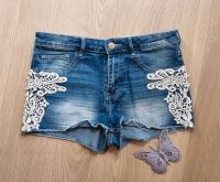 TOP * H&M Jeans Shorts Spitze Mädchen Gr. 170 * TOP Niedersachsen - Seevetal Vorschau