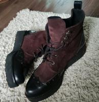 Echtleder Chelsea Boots Plateau Stiefeletten 37 schwarz bordeaux Nordrhein-Westfalen - Bad Wünnenberg Vorschau