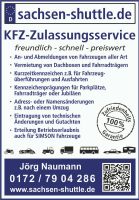 KFZ Zulassungsservice / KFZ Zulassungsdienst / KFZ Kennzeichen Sachsen - Tauscha Vorschau