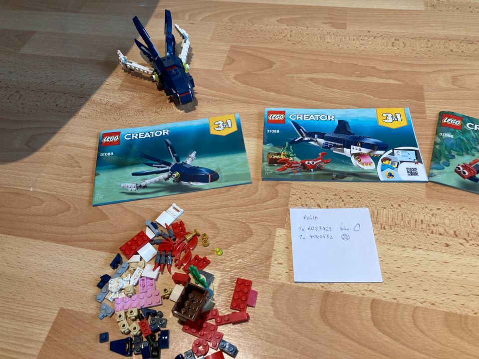 Lego Creator - Bewohner der Tiefsee - 31088 in Illertissen