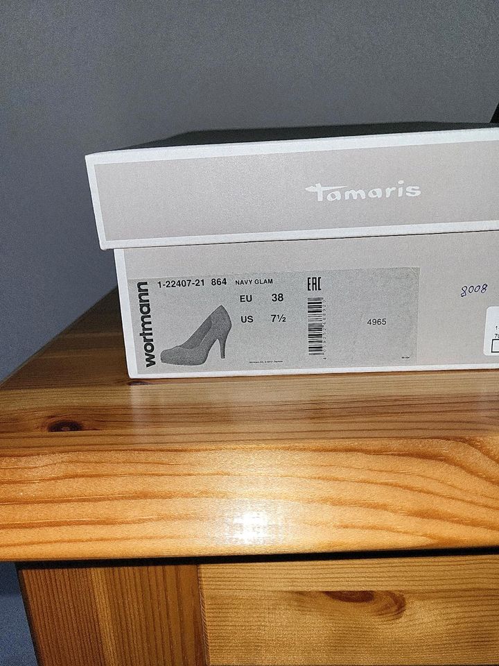 Tamaris ❤️ Pumps High heels Gr 38 Glitzer NEU in Ostenfeld (Husum)