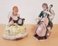 Vintage Porzellan Figuren Paar, sitzendes musizierendes Barockes Bayern - Lindau Vorschau