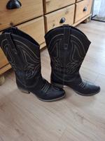 Cowboy/Westernstiefel Damen Schwarz Größe 39 Baden-Württemberg - Ulm Vorschau