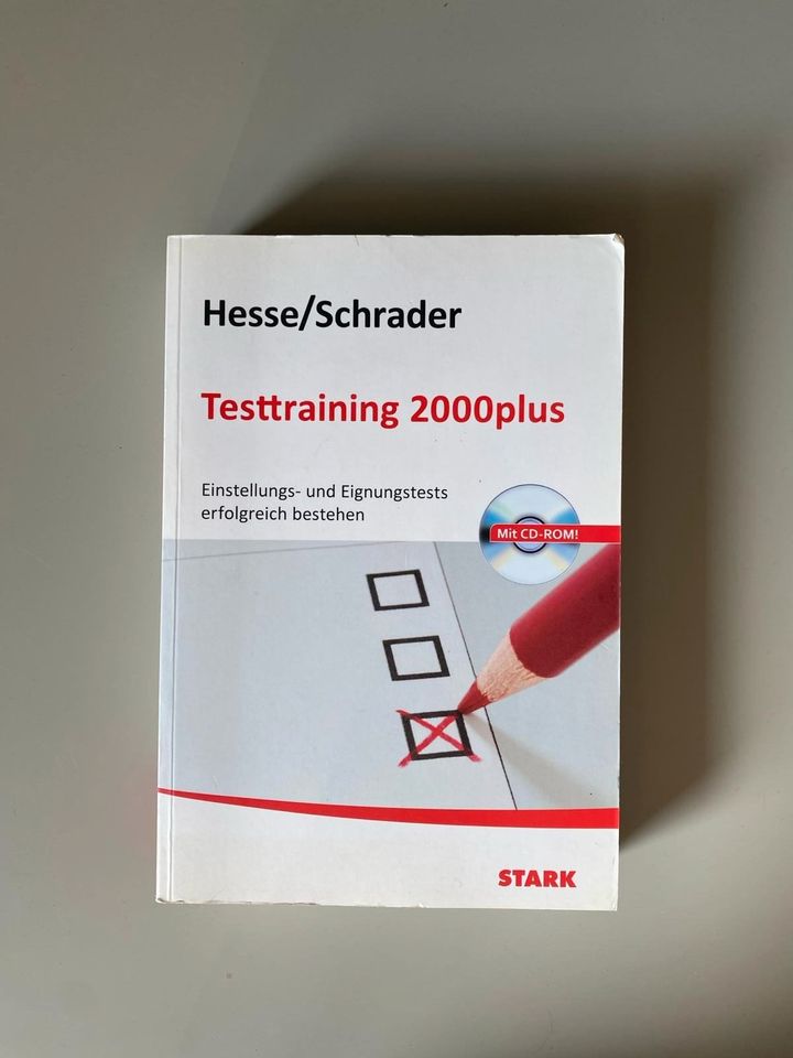 Hesse/Schrader Testtraining 2000 plus für Bewerbung/Eignungstests in Weiterstadt