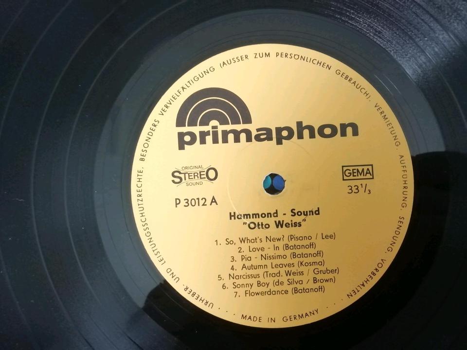 Hammond Sound Otto Weiss Jazz Pop Vinyl Schallplatte LP in Warthausen