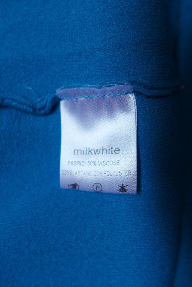 Milkwhite Strickkleid Wickelkleid türkis blau Langarm S/M 36/38 in München