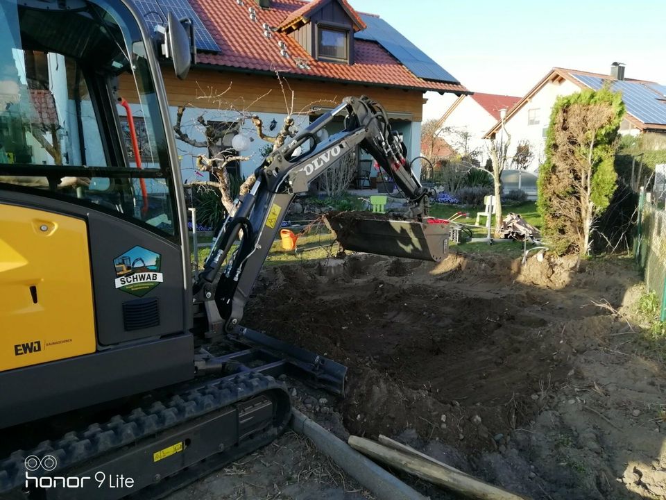 Gartenarbeit und keine Lust zum graben, Minibagger und Entsorgung in Neustadt a.d.Donau