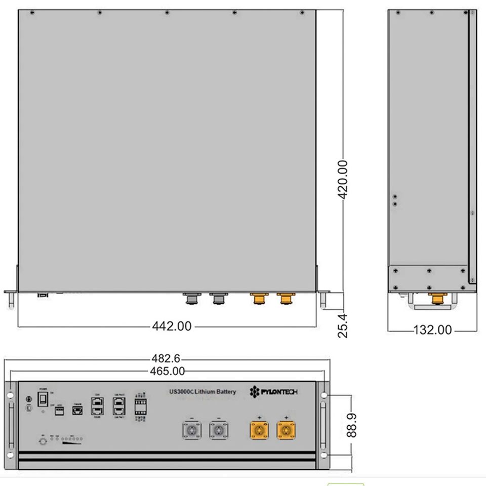 3,5kWh 48V Pylontech US3000C LiFePO4 PV-Speicher Solarbatterie in Eggenfelden