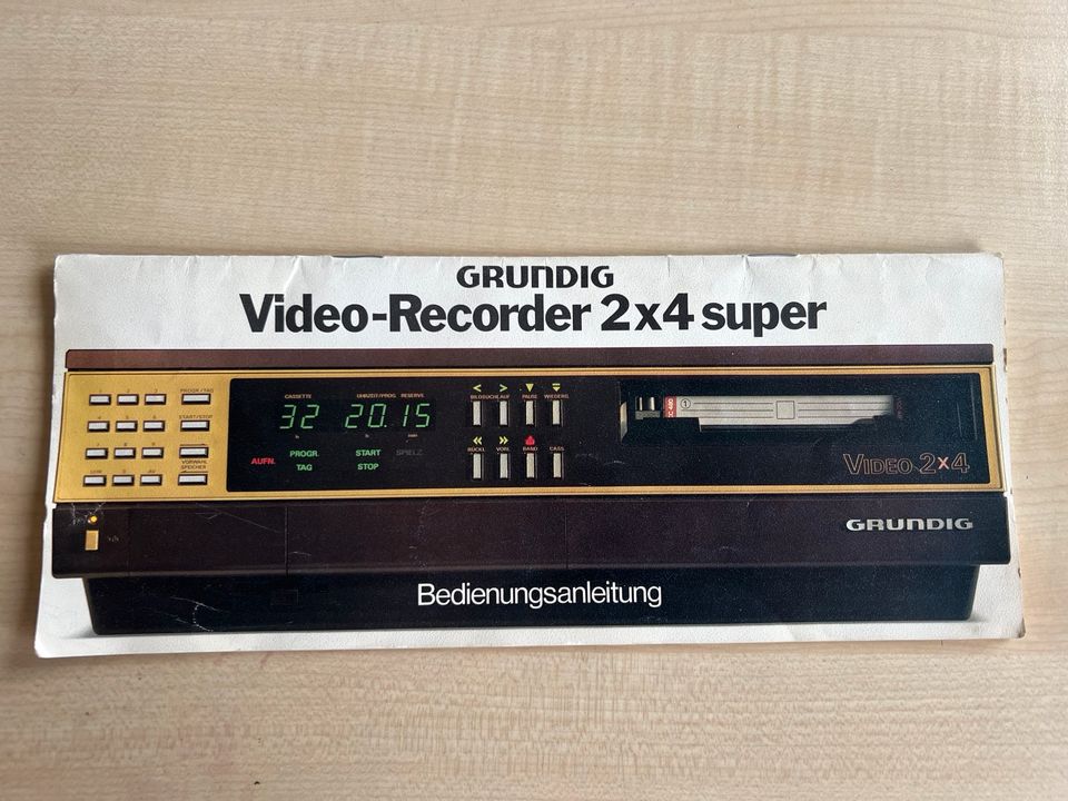 Grundig Video-Recorder 2x4 Super Bedienungsanleitung in Schwabach