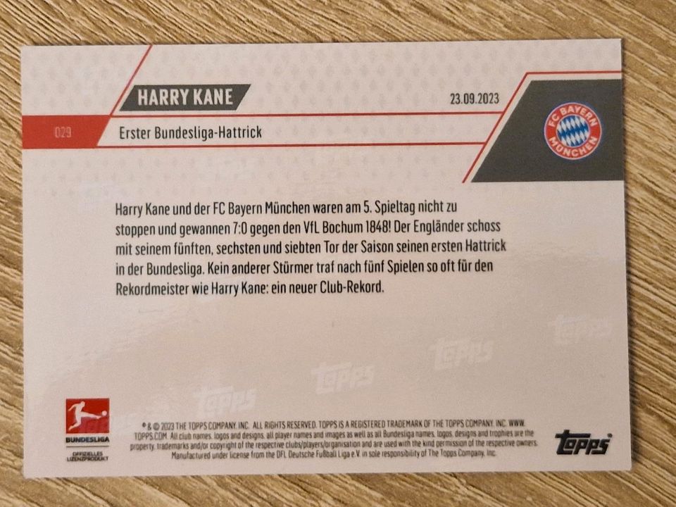 Topps Now Harry Kane in Leipzig