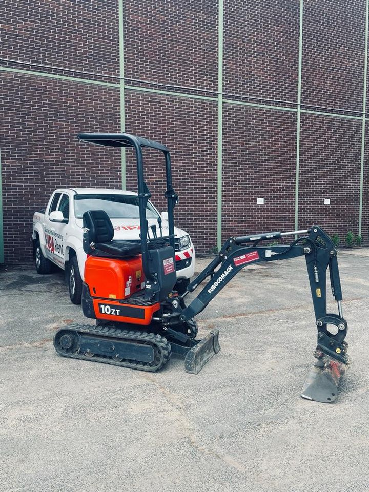 Minibagger Eurocomach- ES - 10 - ZT mieten in Düsseldorf in Düsseldorf