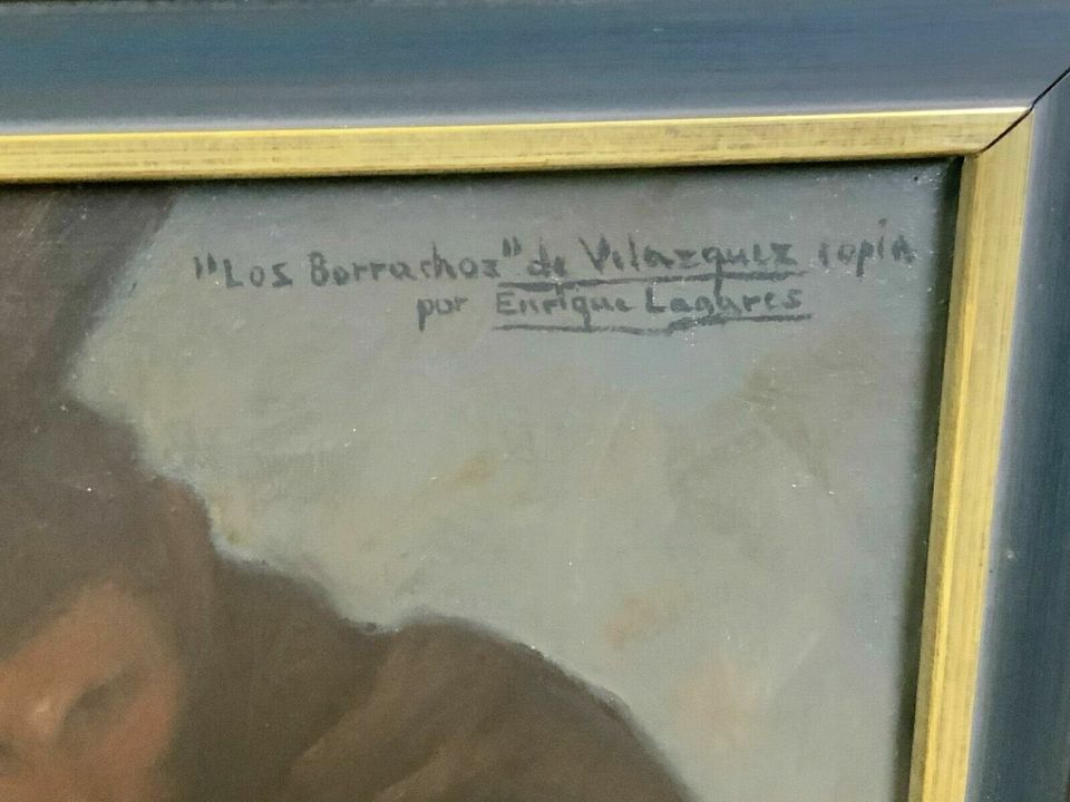 TRIUMPH DES BACCHUS GEMÄLDE ALTMEISTER KOPIE NACH DIEGO VELASQUEZ LOS BORRACHOS - Versand möglich 59 Euro - Wir sind für Sie da lokal in 86830 Schwabmünchen oder online ARTHOME24 in Schwabmünchen