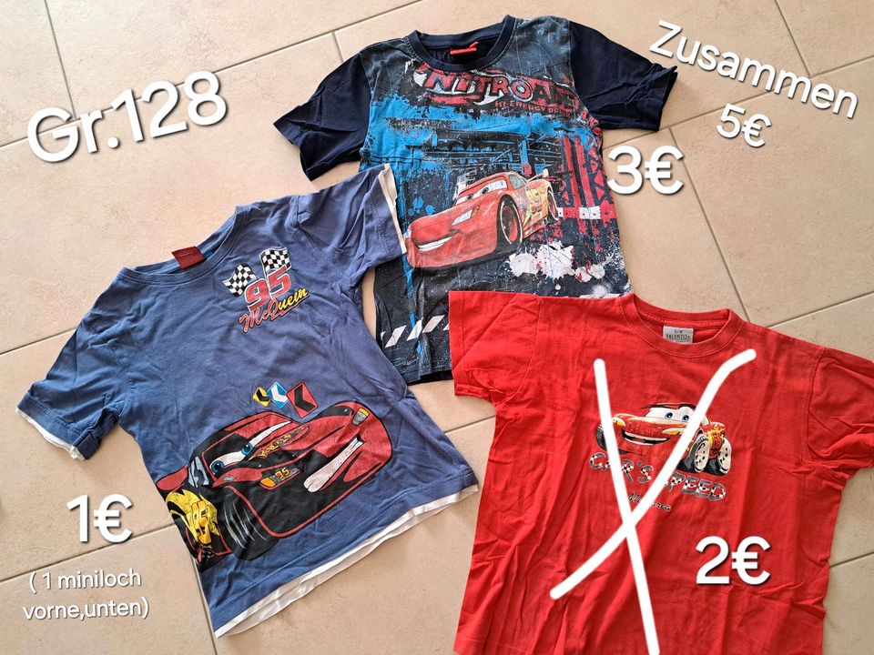 T -Shirts Gr.122 / 128 Jungs,  Sommerkleidung Kinder in Wenzendorf