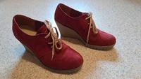 Keilabsatz Schuhe rot Größe 38 Bayern - Mainburg Vorschau
