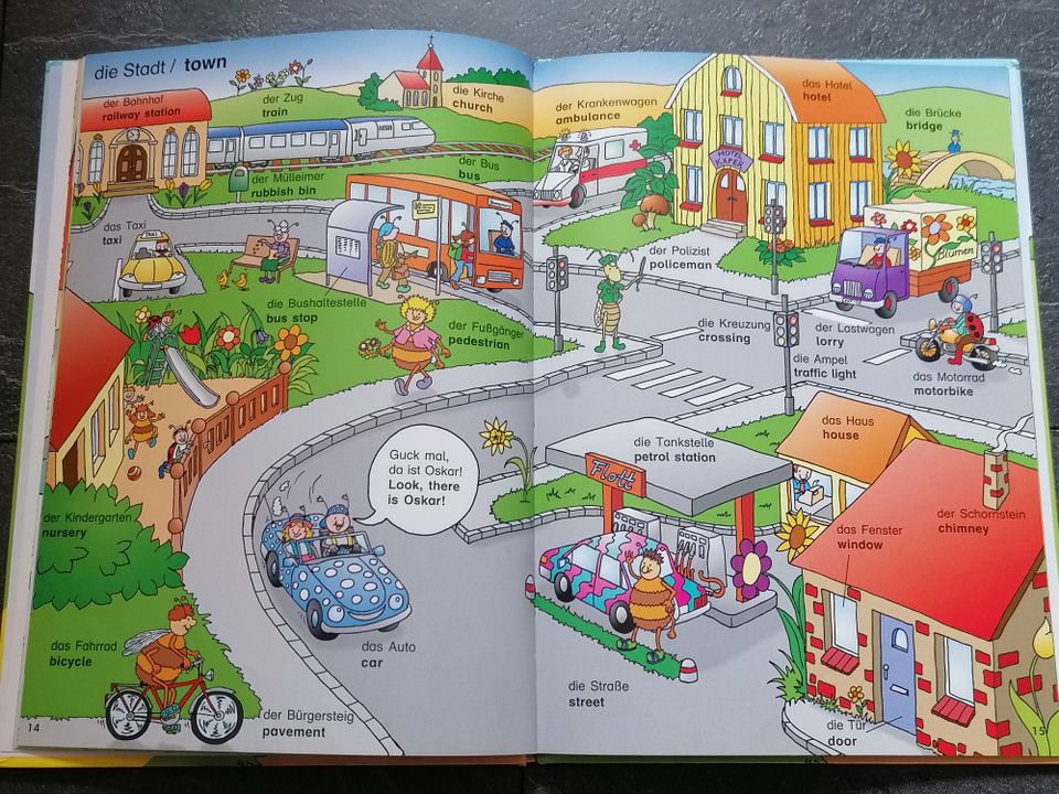 Bild - Wörterbuch Lernbuch Englisch Kinder Karlchen Krabbelfix in Ruhpolding