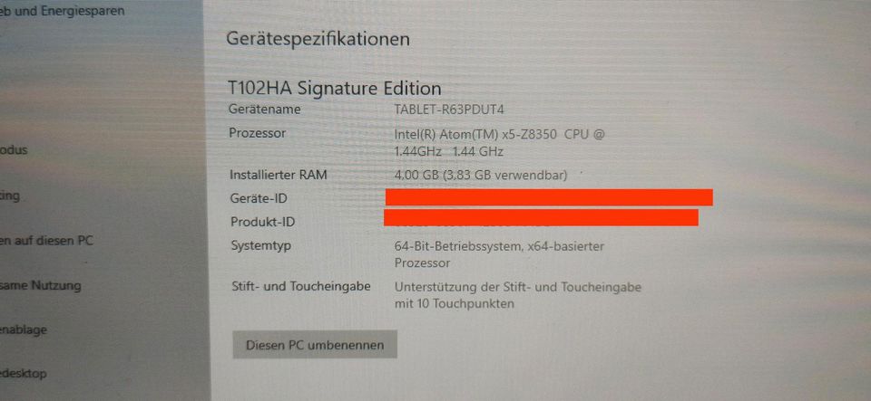 ASUS Transformer Mini T102HA in Heidelberg