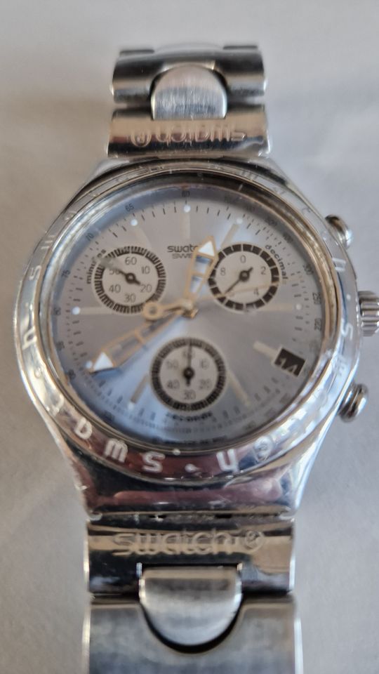 Seltene Swatch Irony Edelstahl Uhr für Sammler in Triptis