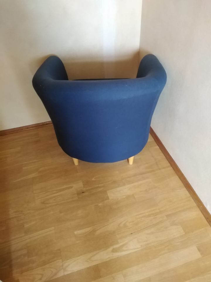 Sessel blau, Clubsessel, Sitzmöbel in Düren