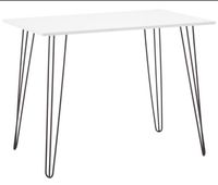 Tisch / Schreibtisch in weiß mit schwarzen Beinen Bayern - Erlangen Vorschau