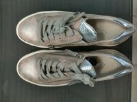 Gabor Damen Schuhe Sneaker Größe 38 1/2 beige silber Baden-Württemberg - Laupheim Vorschau