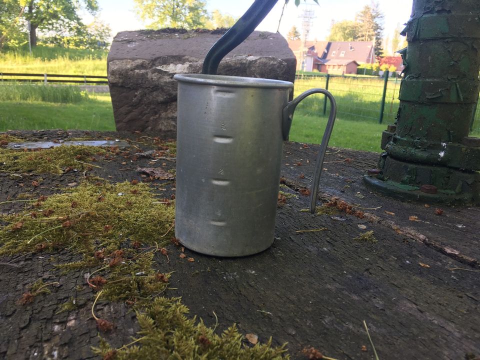 Vintage Messbecher Vase Aluminium Zinn Landhaus Shabby Gartendeko in Lübeck