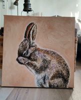 Kaninchen Hasen Tierbild Portrait Wandbild Unikat KunstPortrait Nordrhein-Westfalen - Oberhausen Vorschau