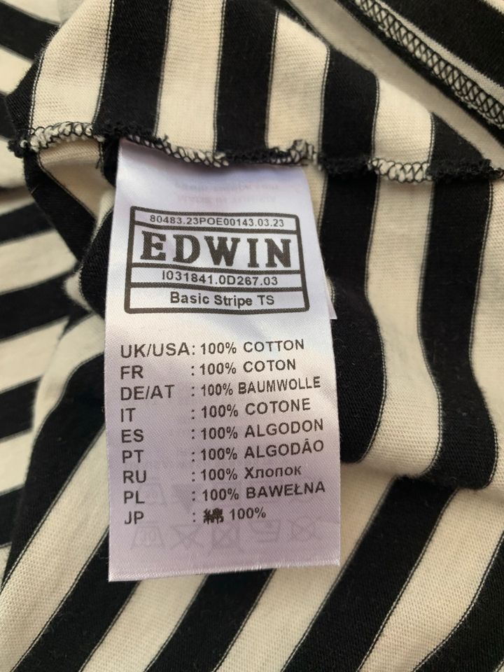 EDWIN Jeans - T  SHIRT - XL - schwarz weiß - Pike Brothers in Hann. Münden