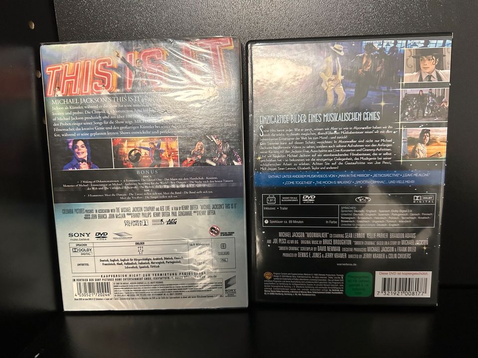 Michael Jackson DVD This is it (NEU) & Moonwalker in Leverkusen