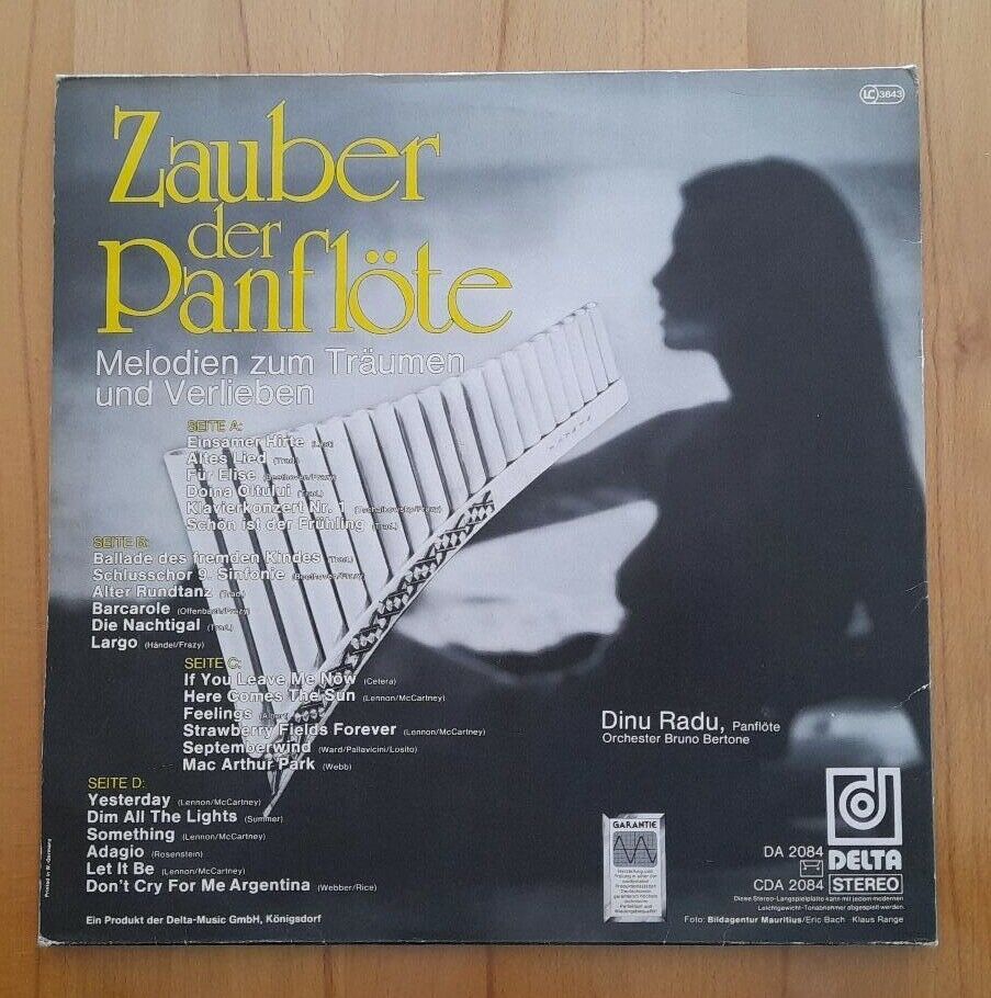 Zauber der Panflöte 2 LP's Vinyl Schallplatten in Wittelshofen