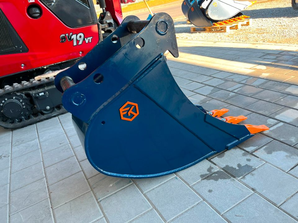 ✅ Tieflöffel 40cm EBF04 mit Zähnen MS 08 Symlock 6-9t Bagger in Brunnen