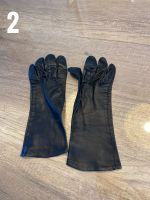 Schwarze Leder Vintage Handschuhe Bayern - Bibertal Vorschau