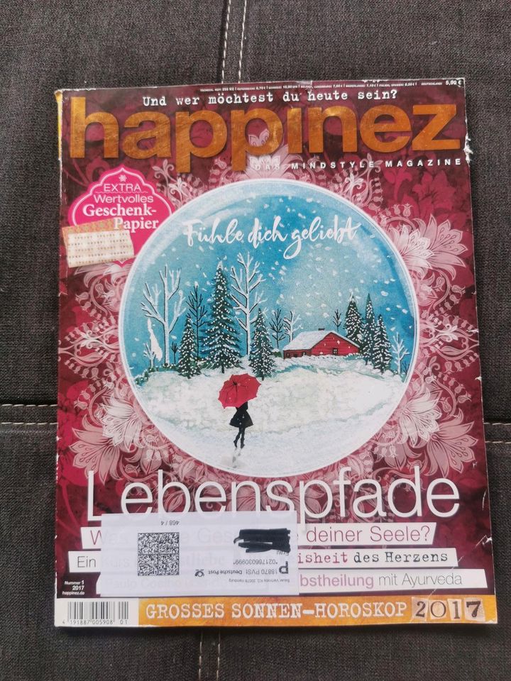 Happinez Zeitschriften kompletter 8. Jahrgang 2017 Nummer 1 - 8 in Rheinböllen