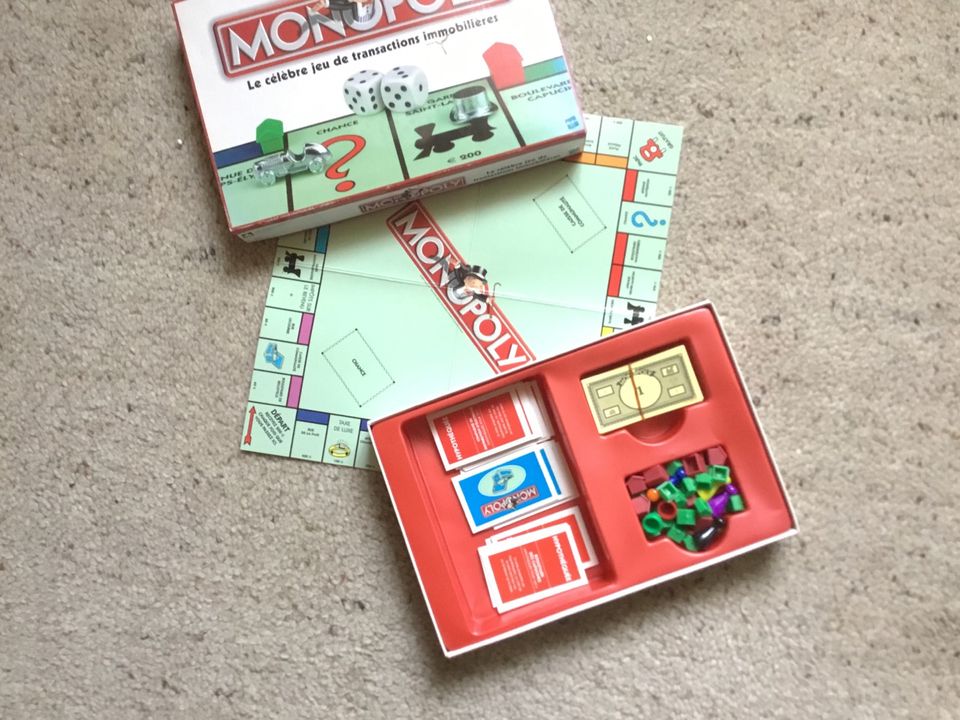 4 Monopoly —,   Junior ,-Banking, -Franz..,- 1 gr. Kartendeal in Landsberg (Lech)