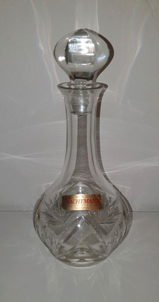 Nachtmann Bleikristall 24% Karaffe 1,9 kg Gläser Whiskey Anna TOP in Gochsheim