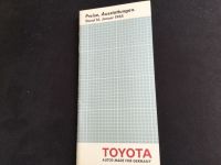 Toyota Prospekt 1985 Preise und Ausstattung Land Cruiser Celica F Schleswig-Holstein - Kiel Vorschau