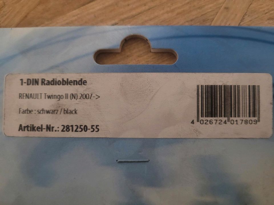 Radioblende 1-DIN Renault Twingo 2 2007- in Ohrdruf