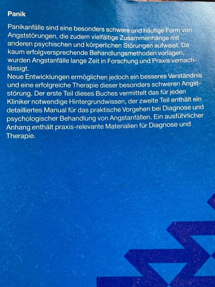 Buch Panik Angstanfälle und ihre Behandlung in Oberhausen