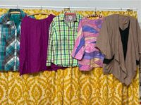 44: Bluse langarm, Shirt, Twinset braun, grün, rosa, pink Bayern - Aichach Vorschau