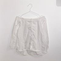Weiße schulterfreie Baumwoll Bluse mit Knöpfen von Only Rheinland-Pfalz - Lambsheim Vorschau
